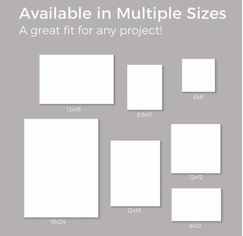 White frame backing boards - white,